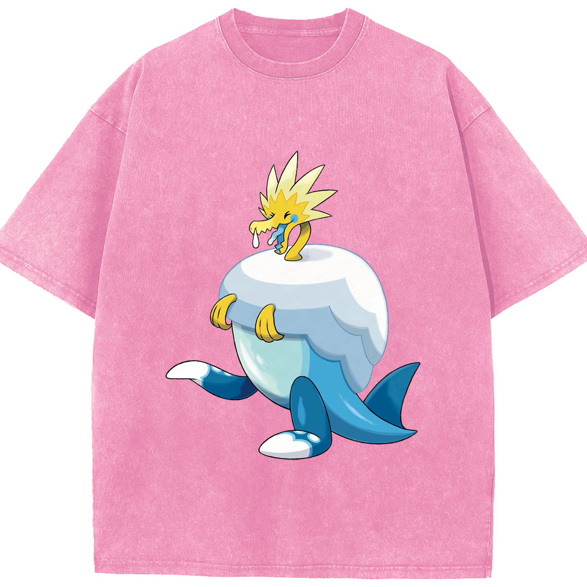 （画像用） ポケットモンスター Pokémon 綿100% ヴィンテージ風 半袖Tシャツ（フロントプリント）